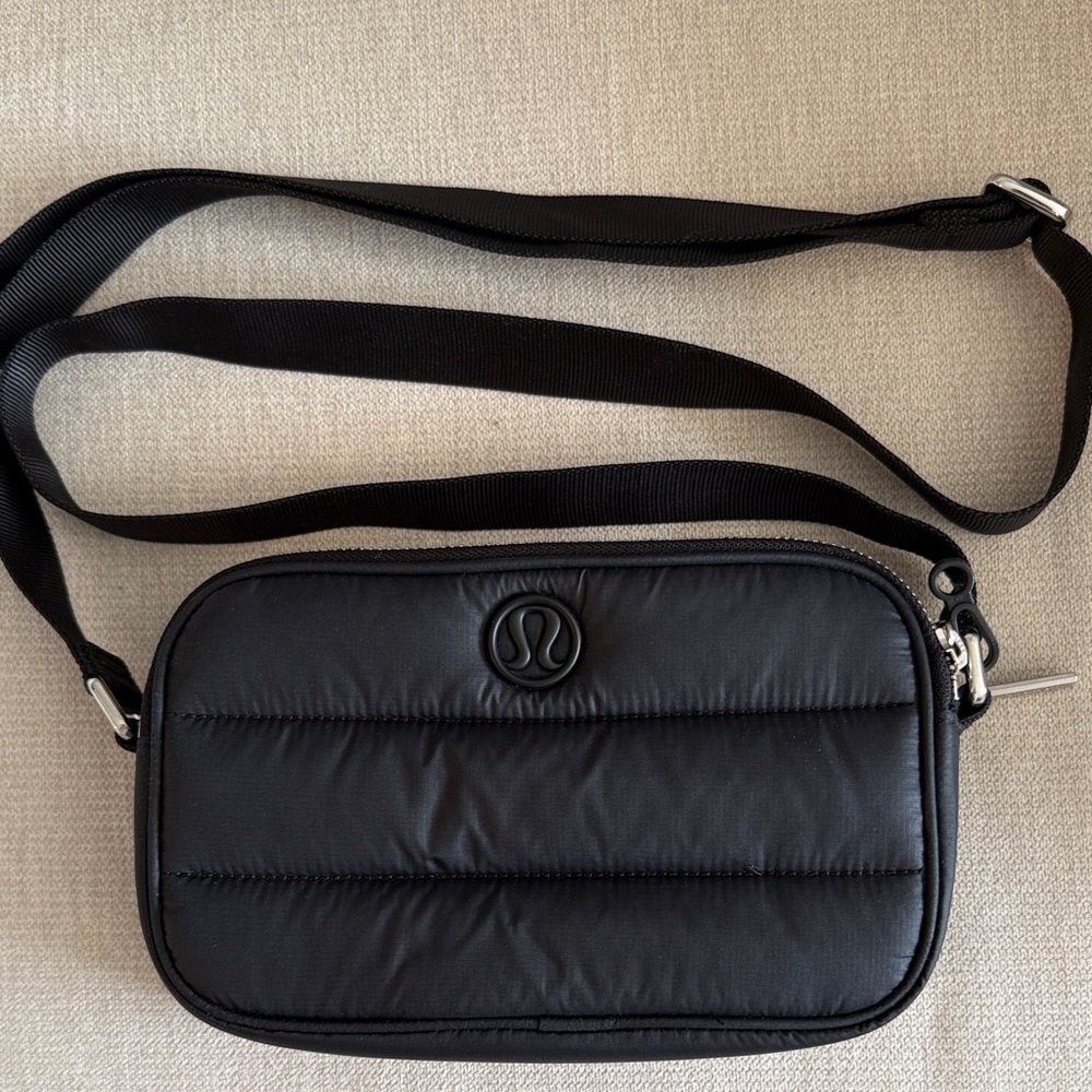 lululemon athletica Quilted Black Belt Bag